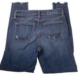 Just Black Cropped Raw Hem Denim size 27